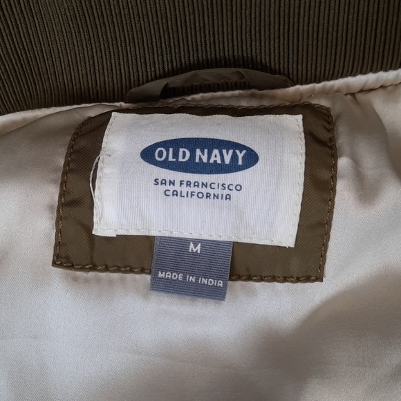 Old Navy Olive Green Bomber Jacket - Picture 4 of 6